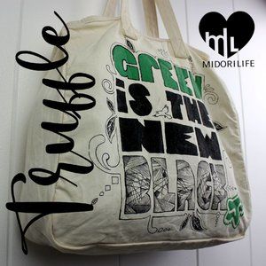 FOX RACING "Green Is The New Black" Canvas Tote